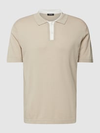 Poloshirt met 1/2-mouwen en knoopsluiting van Esprit Collection Bruin - 7