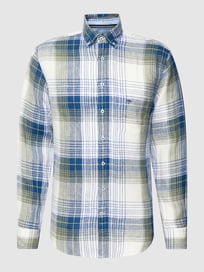 Freizeithemd mit Tartan-Karo von Fynch-Hatton Gelb - 20