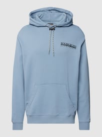 Hoodie mit Känguru-Tasche Modell 'MATAJE' von Napapijri Blau / Türkis - 17