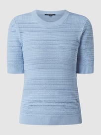 Pullover met korte mouwen  van comma Blauw / turquoise - 32