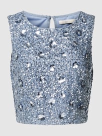Top mit Zierbesatz von Jake*s Cocktail Blau / Türkis - 18