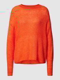 Gebreide pullover met structuurmotief van Esprit Collection Oranje - 7