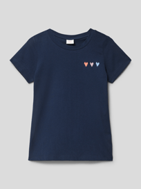 T-shirt met motiefstitching van s.Oliver RED LABEL Blauw / turquoise - 26