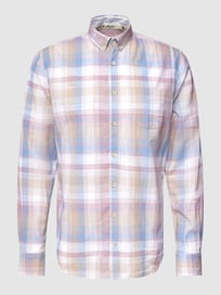 Business-Hemd mit Button-Down-Kragen von Colours & Sons Blau / Türkis - 22