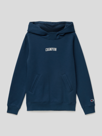 Hoodie mit Logo-Stitching Modell 'Rochester' von CHAMPION Blau / Türkis - 17