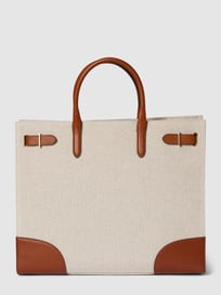 Tote Bag mit Kontrast-Details Modell 'DEVYN' von Lauren Ralph Lauren Weiß - 15