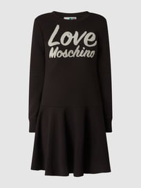 Sweatkleid mit Logo von Love Moschino Grau / Schwarz - 26