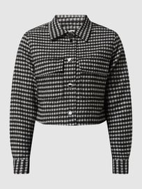 Korte blazer van bouclé  van s.Oliver BLACK LABEL Grijs / zwart - 29