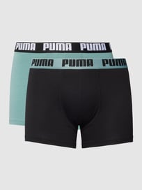 Boxershort met labeldetail in een set van 2 stuks van Puma Blauw / turquoise - 27