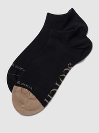 Sneakersocken mit Label-Detail im 2er-Pack von Scotch & Soda Grau / Schwarz - 17