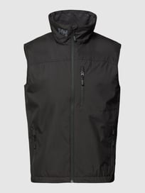 Weste mit Stehkragen und Label-Print Modell 'CREW VEST' von Helly Hansen Grau / Schwarz - 1