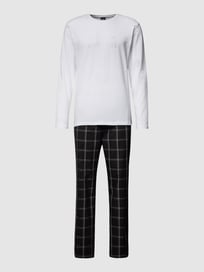 Pyjama mit Label-Details von BOSS Grau / Schwarz - 22