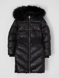 Daunenjacke mit abnehmbarer Kapuze von Guess Grau / Schwarz - 23