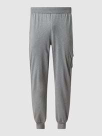 Lounge-Hose aus Baumwolle von Marc O'Polo Grau / Schwarz - 12