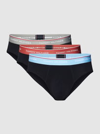 Slip met logoband in set van 3 stuks van Tommy Hilfiger Blauw / turquoise - 20