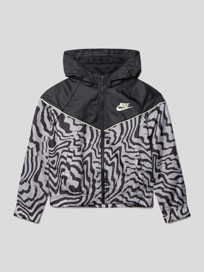 Jacke mit Kapuze von Nike Grau / Schwarz - 23