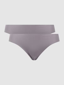 Slip van microvezel in een set van 2 stuks - naadloos van Saisei Grijs / zwart - 3