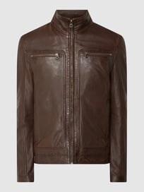 Regular Fit Lederjacke aus Schafsleder Modell 'Casen' von Gipsy Braun - 25
