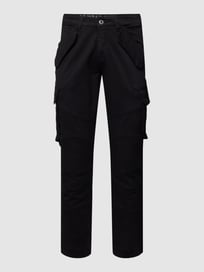 Cargobroek met labeldetails, model 'COMBAT' van Alpha Industries Grijs / zwart - 5