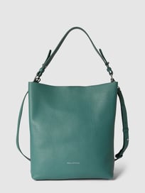 Tote bag van leer met labelprint, model 'MOD BRINJA' van Marc O'Polo Groen - 30