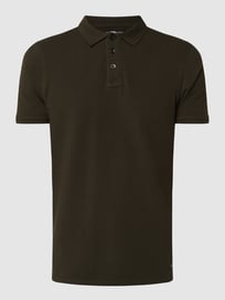 Poloshirt aus Piqué von Petrol Grün - 1