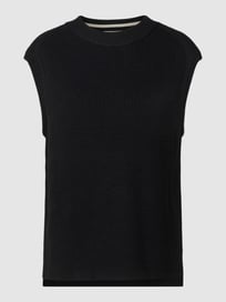 Top in Strick-Optik von comma Casual Identity Grau / Schwarz - 14