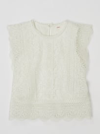 Blousetop van gehaakt kant  van s.Oliver RED LABEL Wit - 39