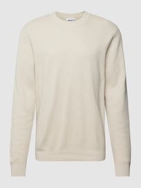 Gebreide pullover met structuurmotief van JAKE*S STUDIO MEN Wit - 12