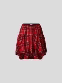 Minirock mit Volants von RED Valentino Rot - 47