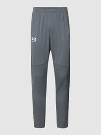 Trainingsbroek met logoprint, model 'PIQUE' van Under Armour Grijs / zwart - 4