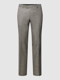 Stoffhose mit Bügelfalten Modell 'Cane' von Atelier Torino Grau / Schwarz - 22