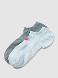 Sneakersokken met stretch in een set van 2 paar, model 'Silky Touch' van s.Oliver RED LABEL Blauw / turquoise - 21