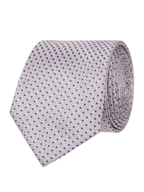 Seidenkrawatte mit Allover-Muster von Willen Lila - 2