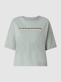 Boxy Fit T-Shirt mit Print Modell 'Amy' von Noisy May Grau / Schwarz - 19