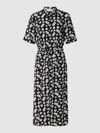 Midi-jurk met all-over bloemenmotief van Tom Tailor Denim Grijs / zwart - 11