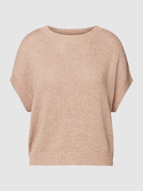 Oversized gebreid shirt met vleermuismouwen van Luisa Cerano Bruin - 28
