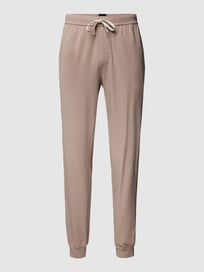 Sweatpants mit Label-Stitching Modell 'Mix & Match' von BOSS Weiß - 33