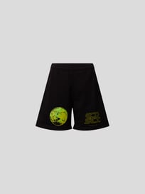 Sweatshorts mit Motivprint von Christopher Kane Grau / Schwarz - 1