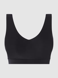 Bustier van microvezel, model 'Softstretch' van Chantelle Grijs / zwart - 6
