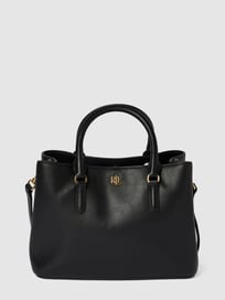 Handtasche mit Label-Applikation Modell 'MARCY' von Lauren Ralph Lauren Grau / Schwarz - 23