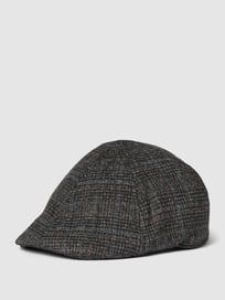 Platte pet met fijn motief van Müller Headwear Grijs / zwart - 31