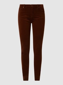 Fluwelen skinny fit broek van 7 For All Mankind Bruin - 21