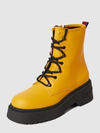 Veterboots met plateauzool, model 'CHUNK' van Tommy Jeans Geel - 11