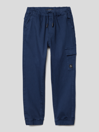 Cargohose mit Stretch-Anteil von Marc O'Polo Blau / Türkis - 22