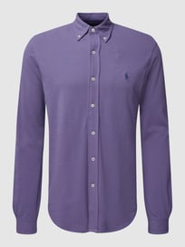 Freizeithemd mit Logo-Stitching von Polo Ralph Lauren Lila - 32