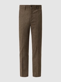 Slim Fit Anzughose mit Stretch-Anteil Modell 'Adrian' von Selected Homme Braun - 12