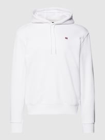 Hoodie met logostitching, model 'BALIS' van Napapijri Wit - 31
