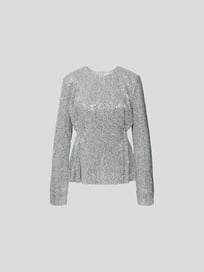 Longsleeve mit Pailletten-Besatz von Stine Goya Grau / Schwarz - 6