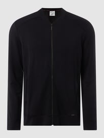 Lounge-Jacke mit Stretch-Anteil  von Hanro Grau / Schwarz - 23