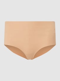Onderbroek met stretch - naadloos, model 'Invisible Cotton' van Hanro Bruin - 1